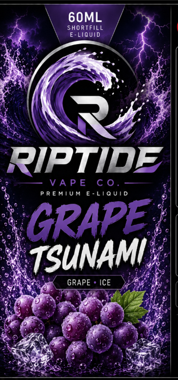 Riptide Grape Tsunami Vape juice 60ml